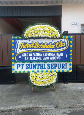 Papan Bunga Duka di Pisugi